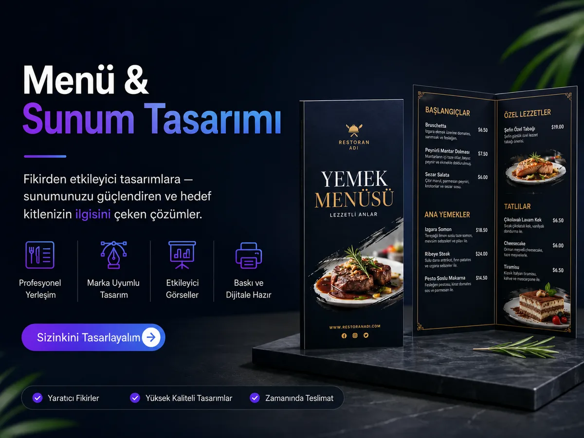 Menü & Sunum Tasarımı